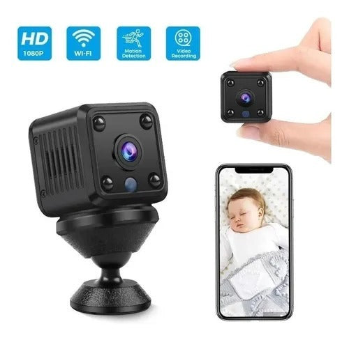Mini Camara Espia Cuadrada Hd Wifi