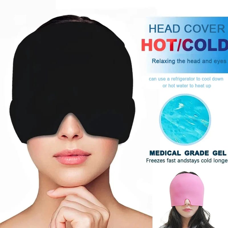 gorro en gel para migraña , dolor